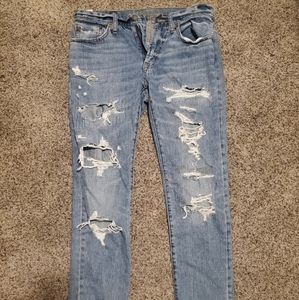 American Eagle Distressed Boot Cut Jeans